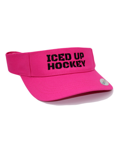 IU Hockey Visor Curved Pink